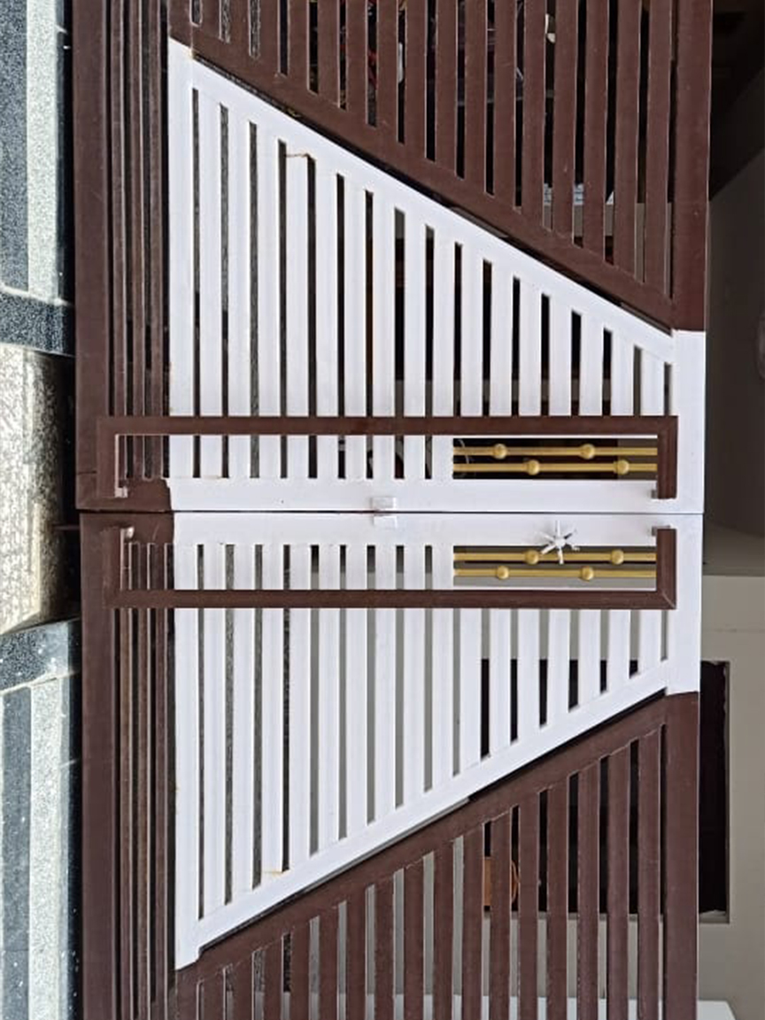 BALCONY GRILLS WITH PIPES